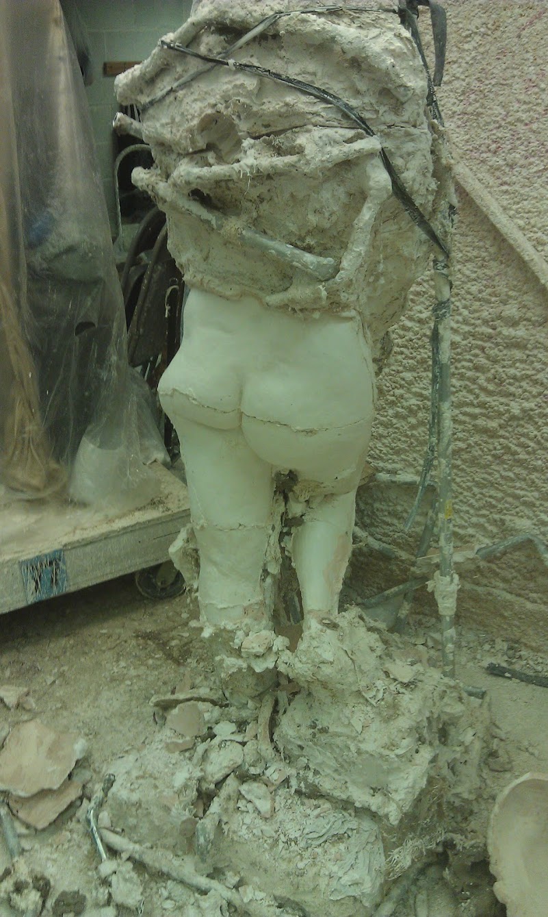 Traditional Stone Carving - Casting Plaster Working Models, Waste